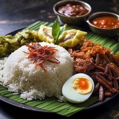  Nasi Lemak: Một món ăn Malaysia đầy hương vị và sự kết hợp hài hòa giữa cay nồng và béo ngậy!